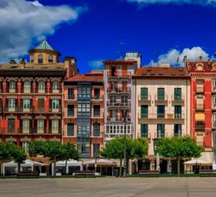 Centro Historico Exterior, Calle Nueva Dos Balcones Pamplona Exteriör bild